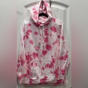 PINK Victoria's Secret Pink Tie-Dye Hoodie Size M EUC